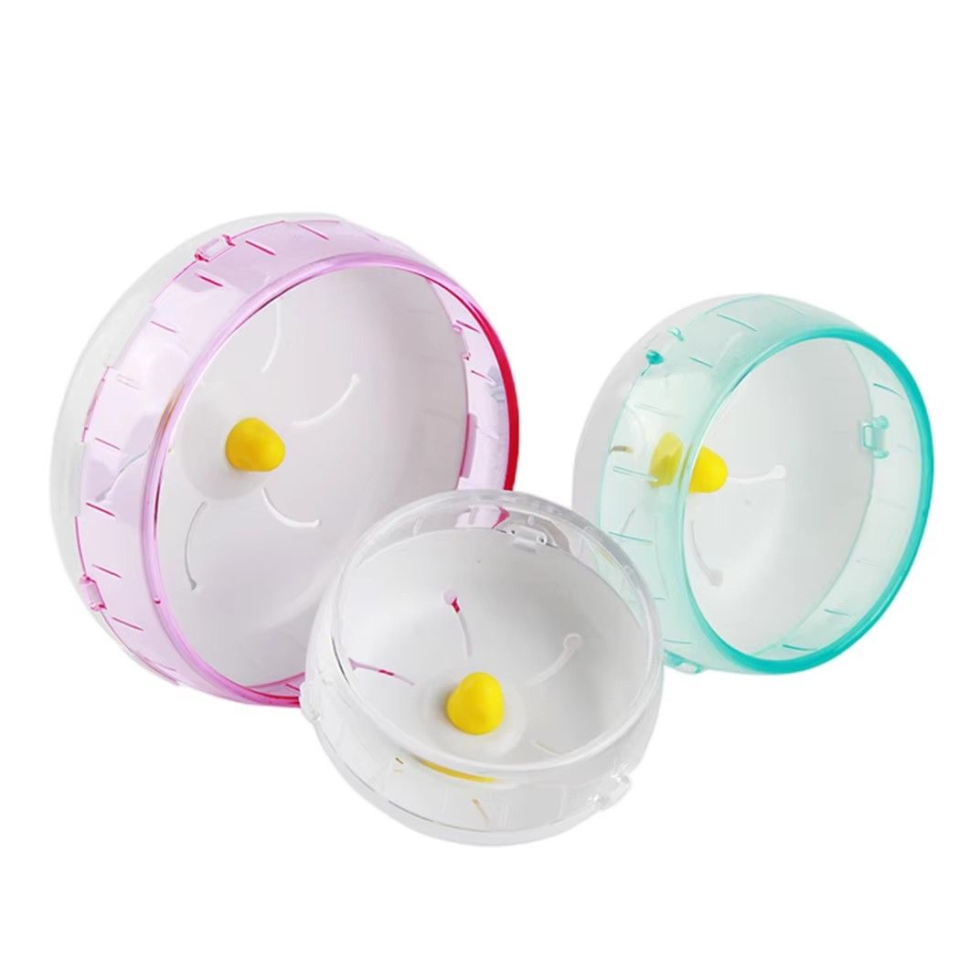 Silent Hamster Wheel Running Disc, Small Pet Exercise Saucer in 3 Sizes