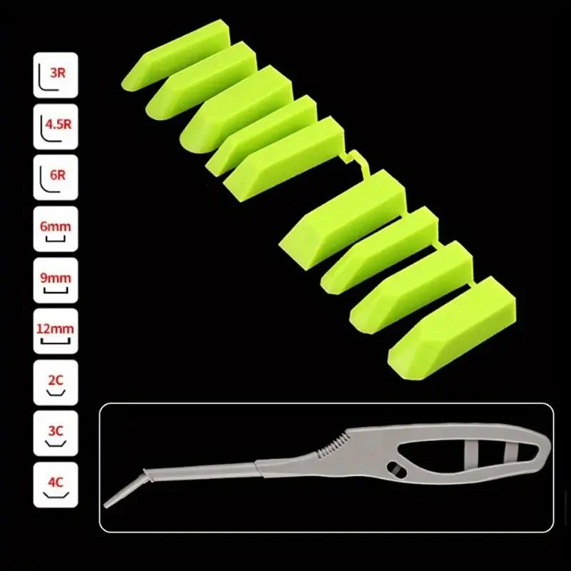 9-in-1 Silicone Caulking Tool Kit – Multi-Angle Sealant Scraper & Grout Finisher Set