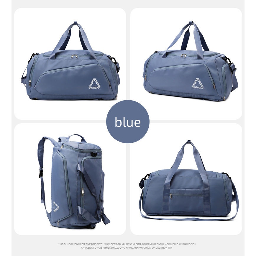 Waterproof Gym Travel Bag with Shoe Compartment and Wet Dry Separation