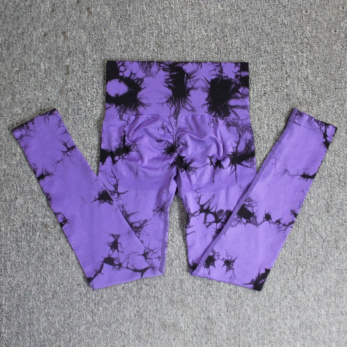 Women's Seamless Tie-Dye Yoga Leggings