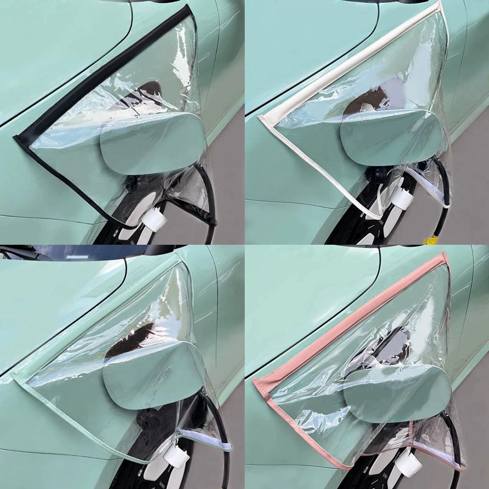 Universal EV charger port cover for Outdoor Charging Clear Waterproof Rain and Dust Shield