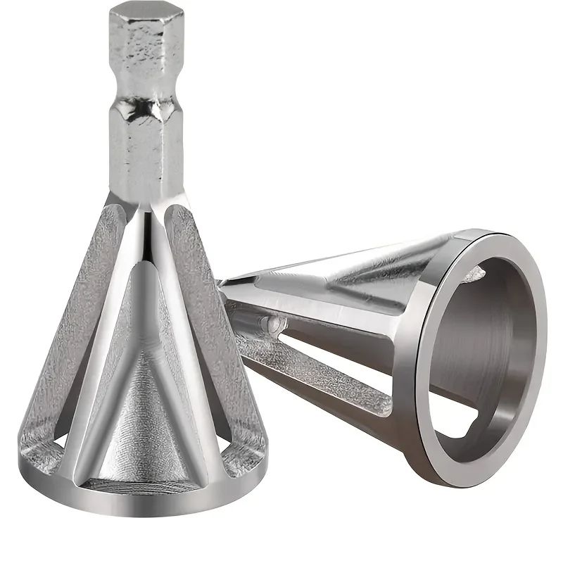 Chamfering Tool Metal Deburring External Chamfer Drill Bit Grinder, Chuck Drill Tool for Grinding Angle Trimming
