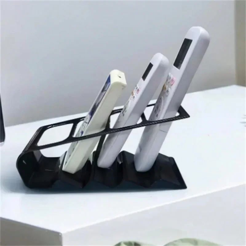 Plastic Desktop Remote Control Storage Rack – Household TV & AC Remote Organizer Stand