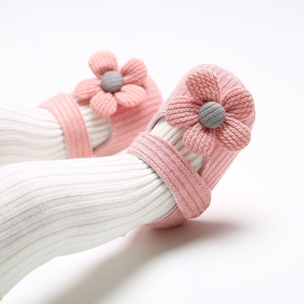 Baby Girls Cotton Shoes Retro Style Spring Autumn Prewalkers, Infant Soft Bottom Toddler First Walking Shoes