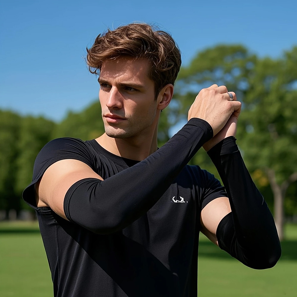 Cooling Ice Silk Sun Protection Arm Sleeves UV Protection Sleeves for Outdoor Driving, Cycling & Fishing