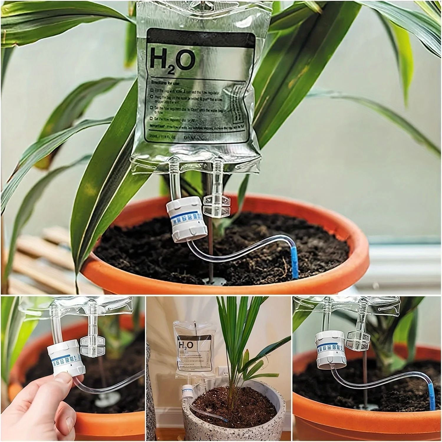 Adjustable Plant Self Watering System 350ml Automatic Drip Irrigation Bag