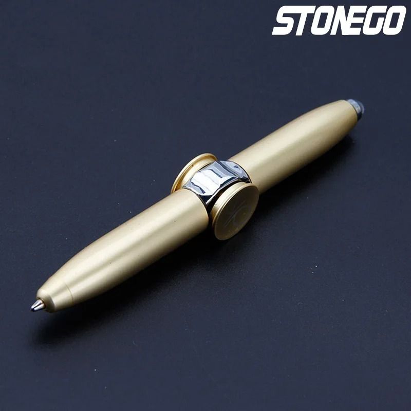LED Decompression Gyroscope Spinner Pen