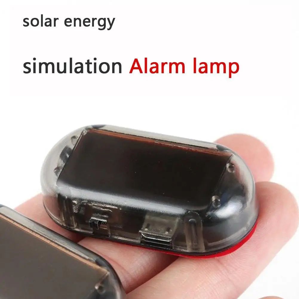 SolarGuard Dummy Car Alarm Light – Solar Powered Fake Security LED Anti-Theft Warning