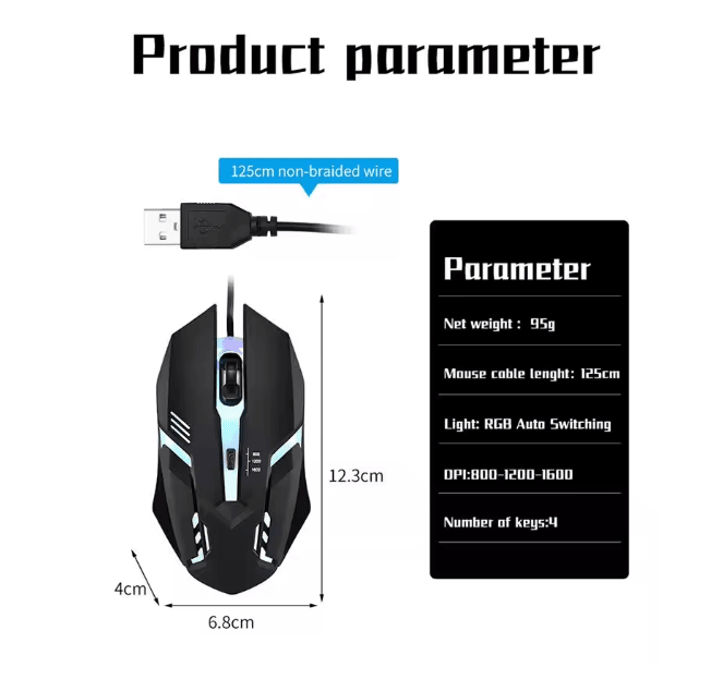 NovaGrip Ergonomic Gaming Mouse