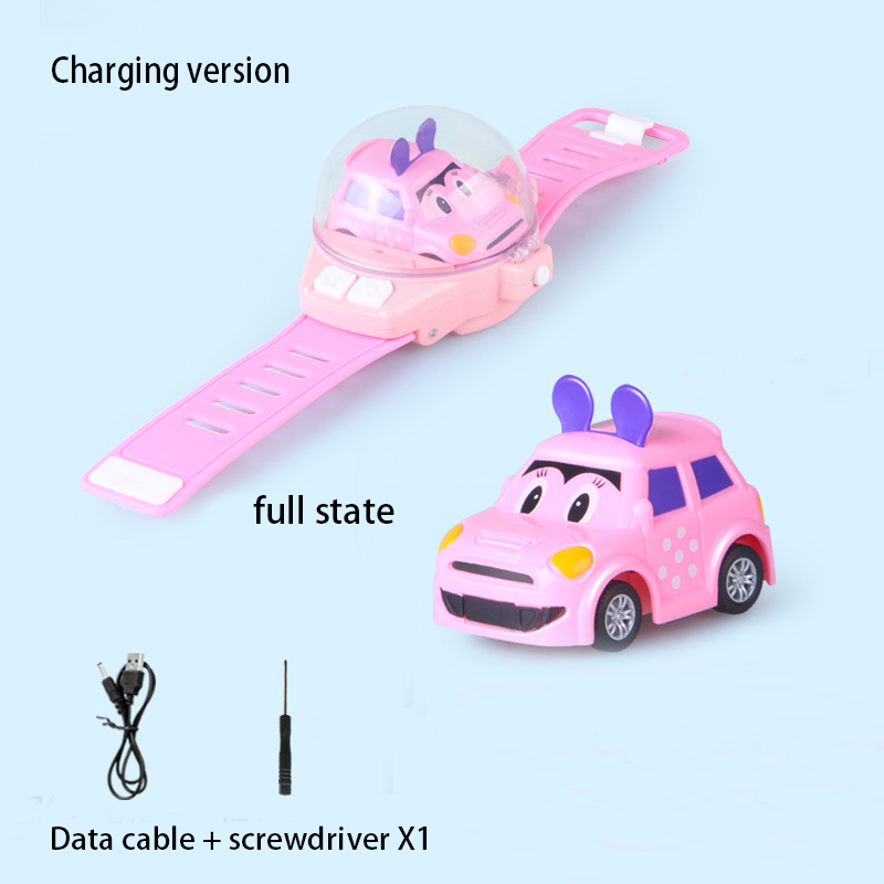 Mini Watch Car Parent Child Interaction, Remote Control Car Electric Alloy, Children's Watch Racing Toy Gift