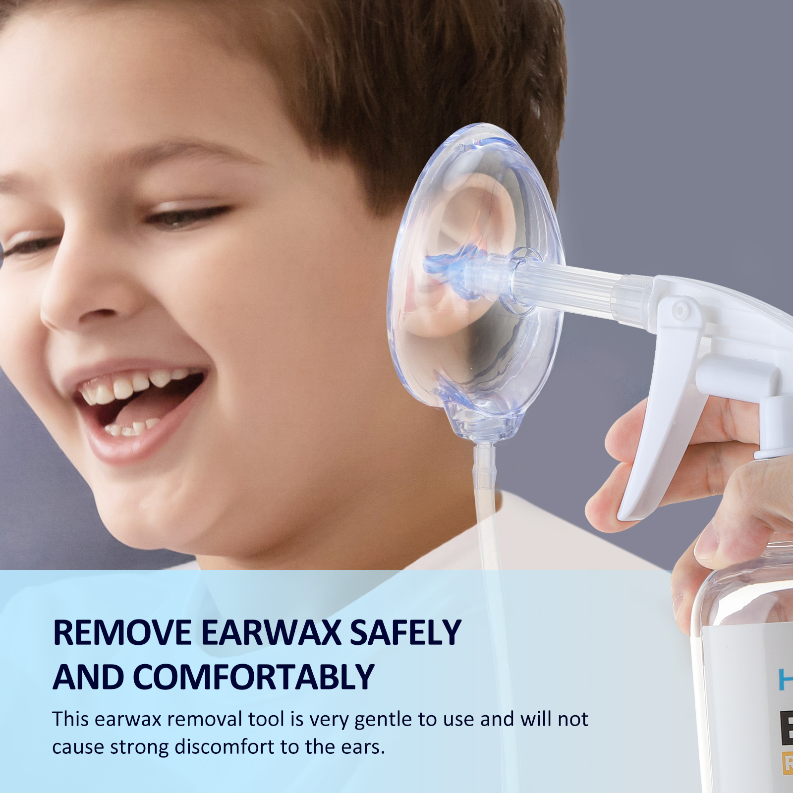 Ear Cleaner Kit, Ear Wax Remover and Irrigation Washer Set for Adults and Kids, Safe Ear Care Solution