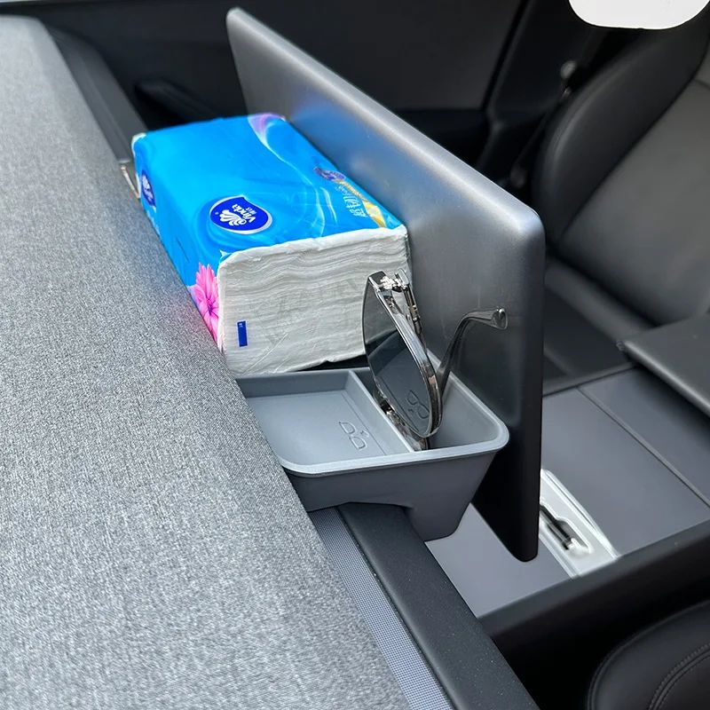 Tesla Dashboard Storage Tray for Model Y Juniper 2025 & Model 3 Highland – Silicone Center Console Organizer