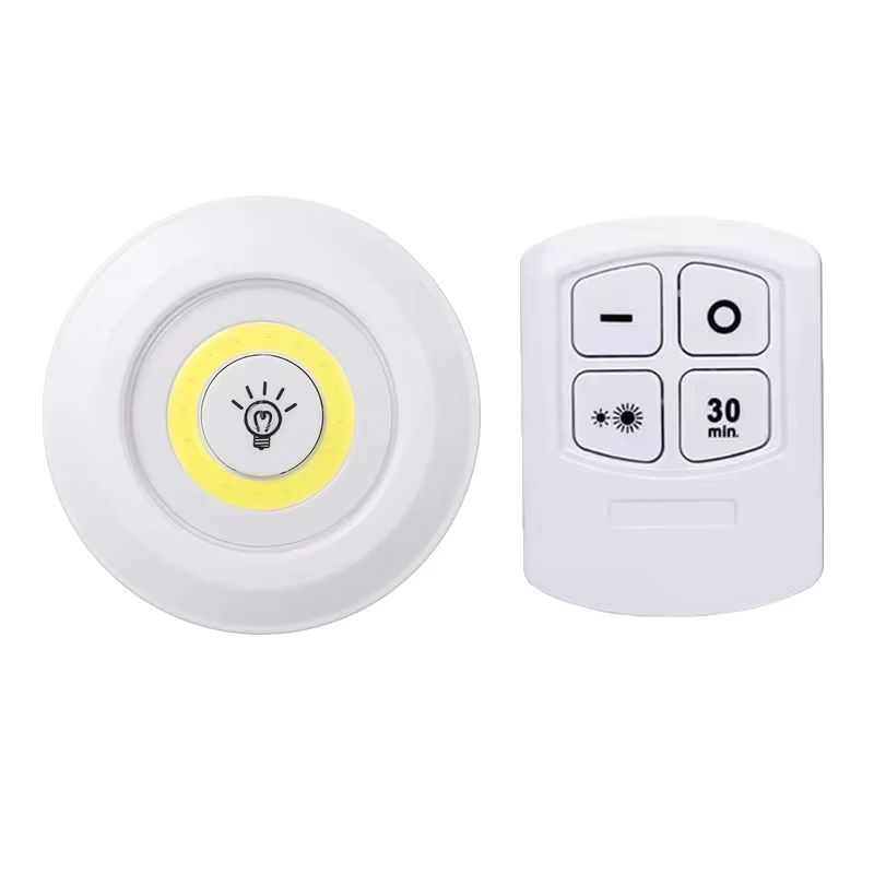 Dimmable LED Under Cabinet Lights with Remote – Battery Operated Closet & Wardrobe Lighting