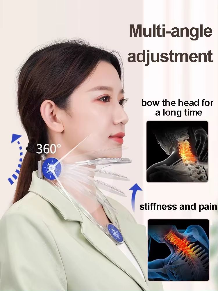 Adjustable Neck Stretcher Cervical Traction Device – Relieve Neck & Shoulder Pain, Correct Posture