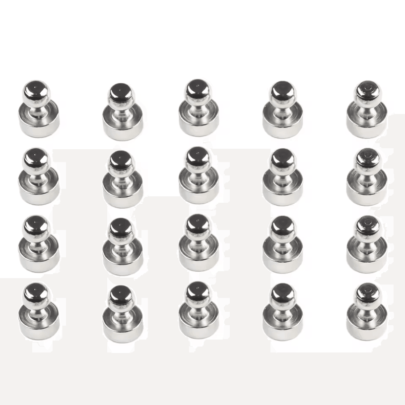 Super Strong Neodymium Magnetic Push Pins – Cone Fridge & Whiteboard Magnets (10/20 Pack)