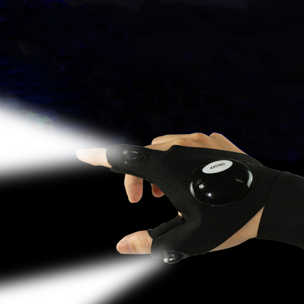 LED Flashlight Waterproof Gloves