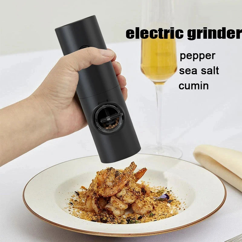 Electric Salt and Pepper Grinder - Adjustable Coarseness