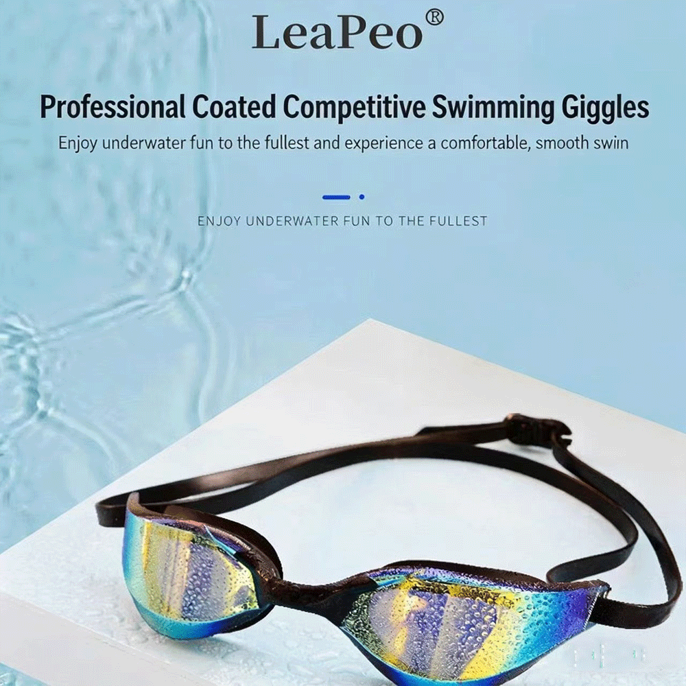 High Performance Anti Fog Swim Goggles with Earplugs Leak Proof UV Protection