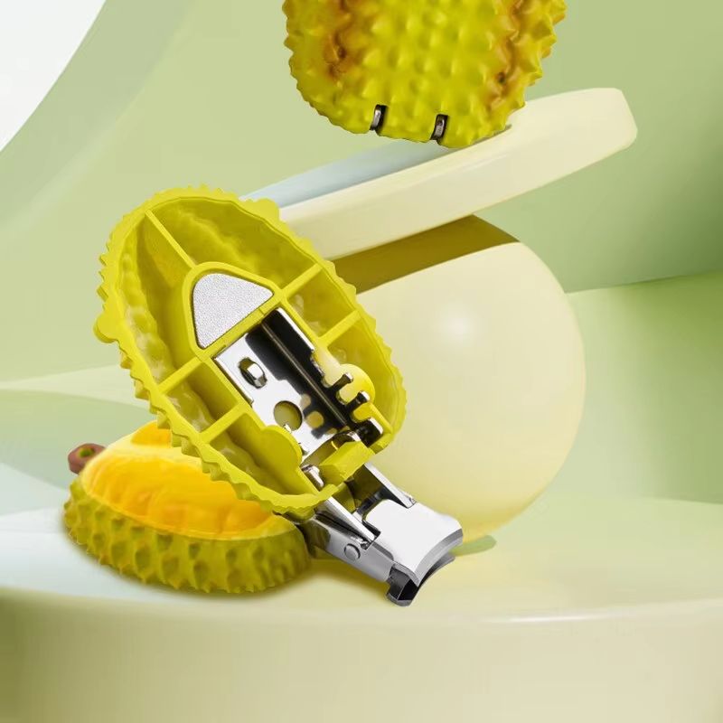 Strawberry Folding Nail Clipper Keychain Portable Stainless Steel Nail Cutter Manicure Tool