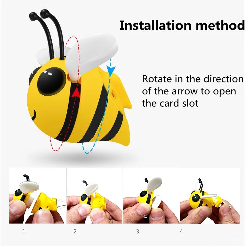 Bee Car Air Freshener Vent Clip – Cute Auto Diffuser with Long-Lasting Fragrance