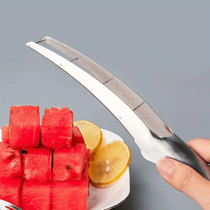 Stainless Steel Watermelon Slicer Fruit Cutter Melon Cutter Too Easy to Use for Perfect Slices