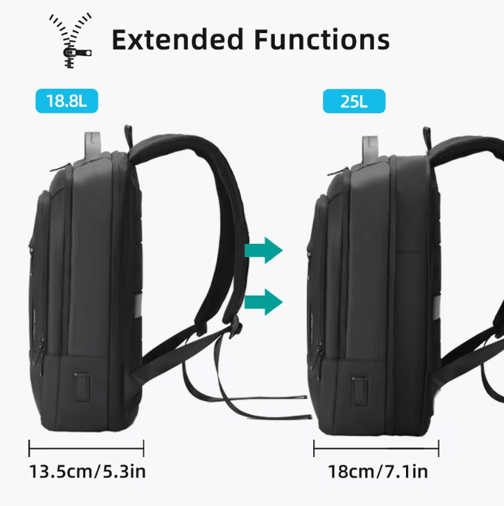 Heroic Knight Slim 15.6-Inch Laptop Backpack – Waterproof Business & School Bag with USB Charging