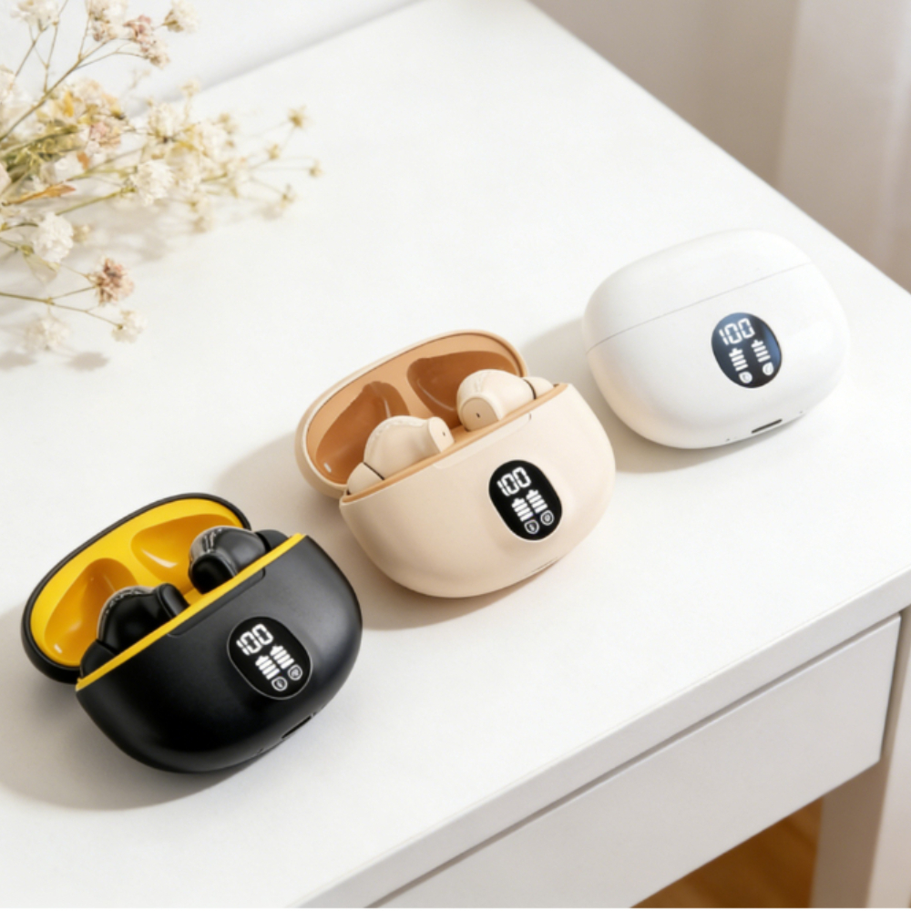 TWS Wireless Earbuds Bluetooth Gaming Headphones with Mic & Deep Bass Sound