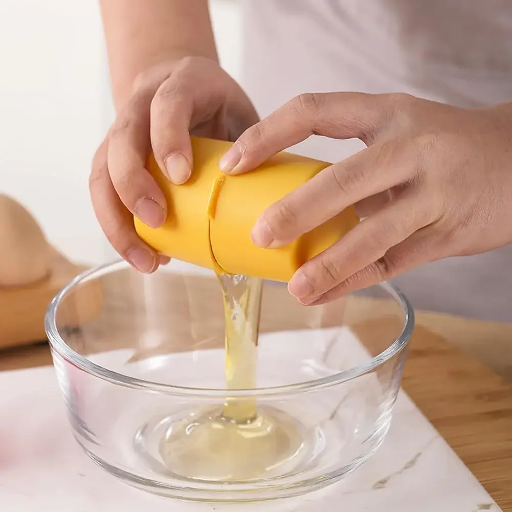 Egg Shell Opener Tool, Multifunctional Egg Cracker Separator, Easy Open Eggshell Cutter, Handheld Kitchen Gadget for Raw