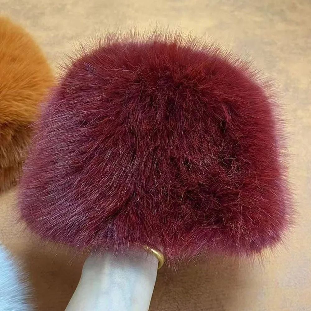 Luxury Faux Mink Thermal Fishermans Hat