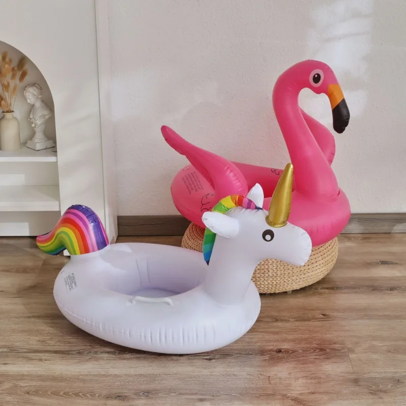 Flamingo Baby Swim Ring Inflatable Pool Float Seat for Kids Summer Water Fun