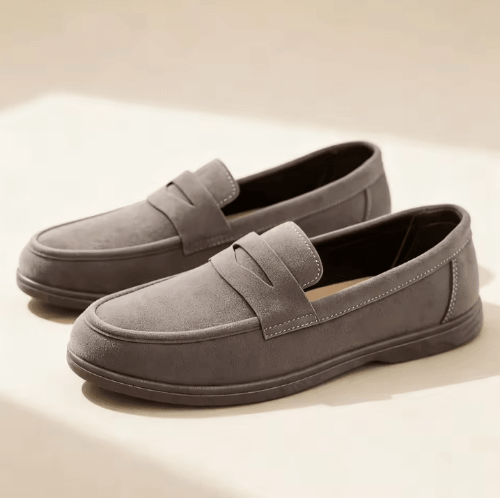 Business Commute Mens Casual Loafers Genuine Leather Lightweight Driving Walking Shoes