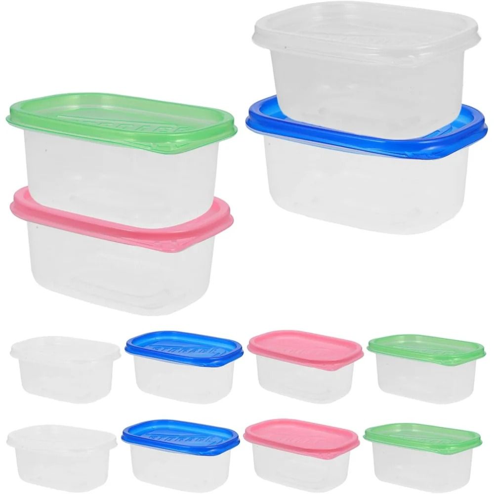 Vibrant Stackable Meal Prep Containers with Multi-Color Snap-Tight Lids