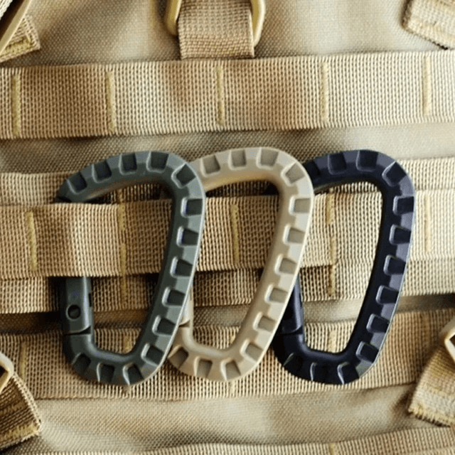 TrailLock Tactical Carabiner Clip Set Quick Hook Gear Keychain