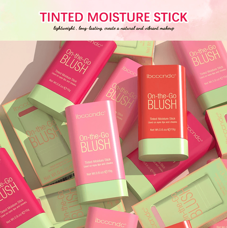 RadiantGlow Waterproof Blush Stick Cream Rouge for Natural Brightening