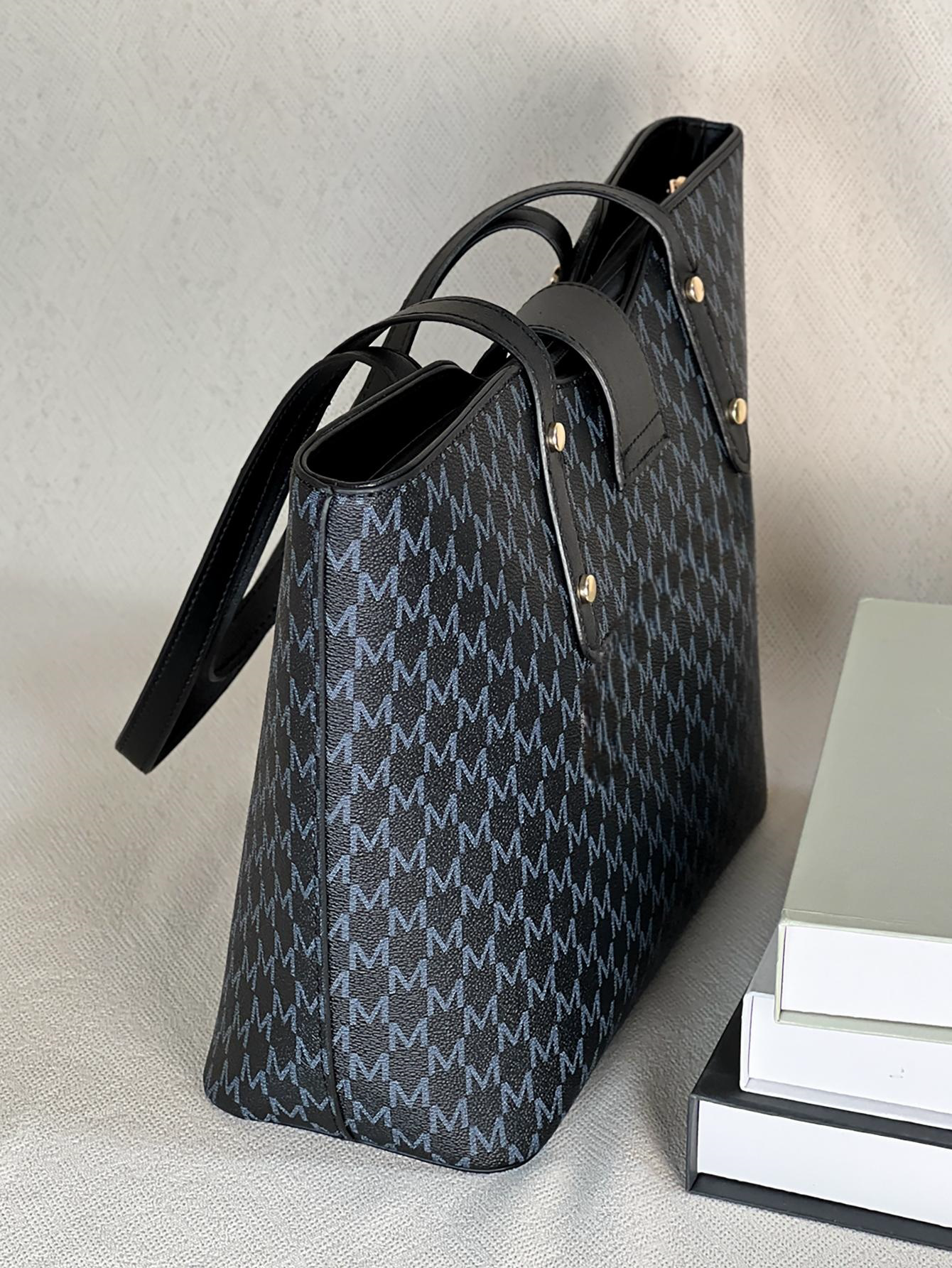 Large Capacity Fashion Tote Bag Stylish Portable Zippered Shoulder Sling for Women Ideal Gift for All Occasions