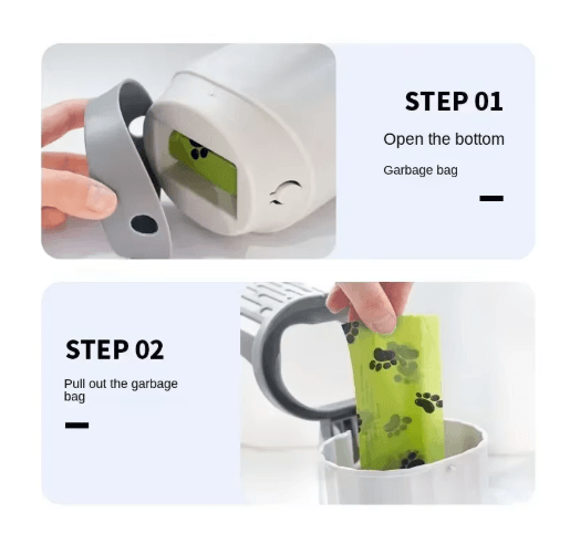 Cat Litter Scoop with Refill Bags – Easy Clean Pet Waste Shovel