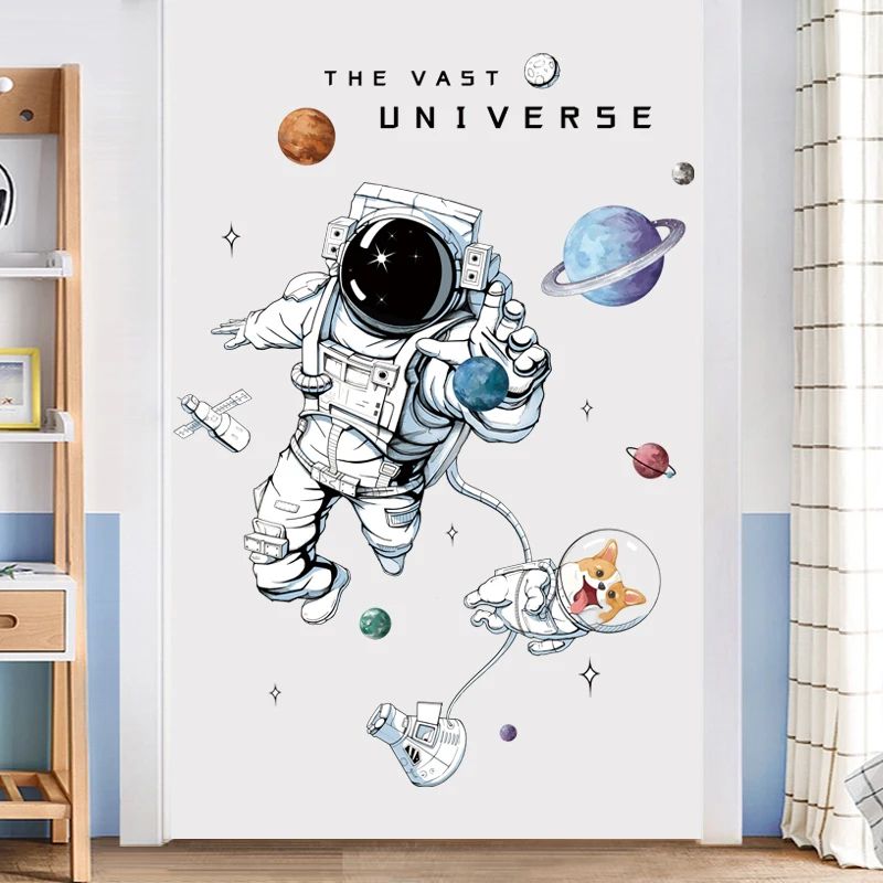 Astronaut Space Wall Stickers for Kids