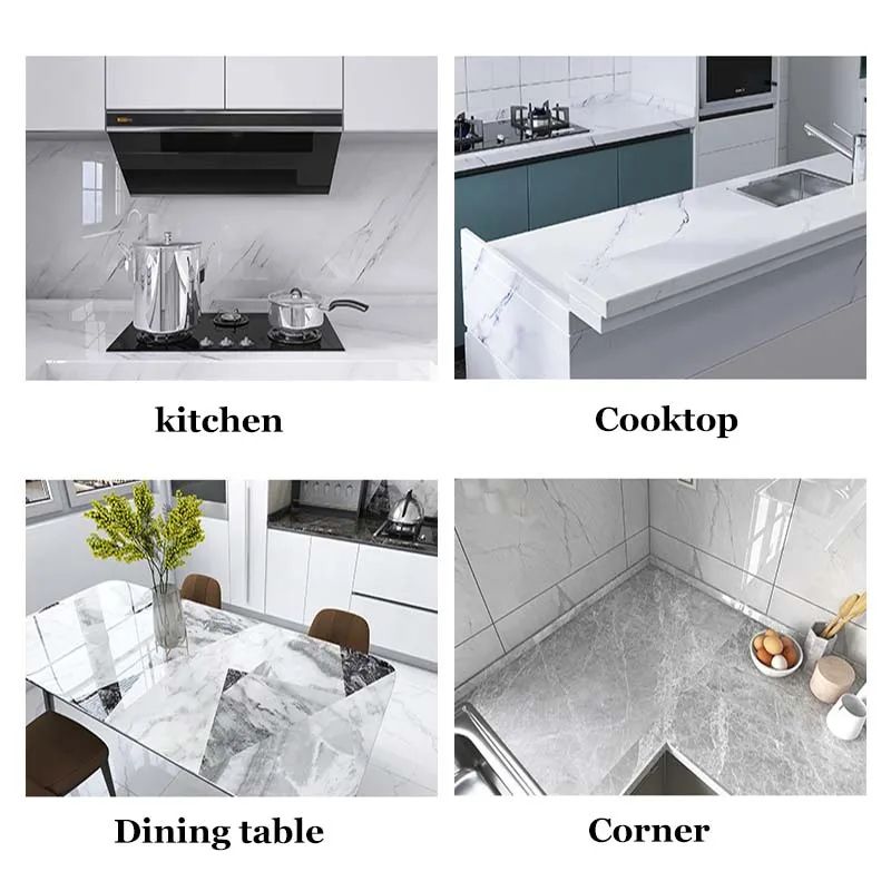 Wood Grain Peel & Stick Cabinet Film - Waterproof, Flame-Retardant Kitchen Renovation Wrap