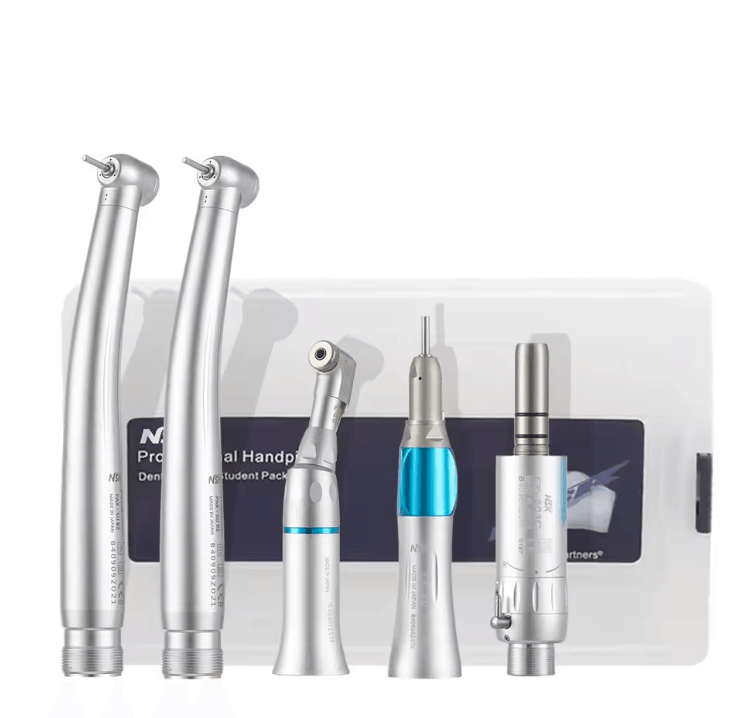 NSK FX Dual Drive Dental Handpiece Set 11 Contra Angle and High Speed Turbine