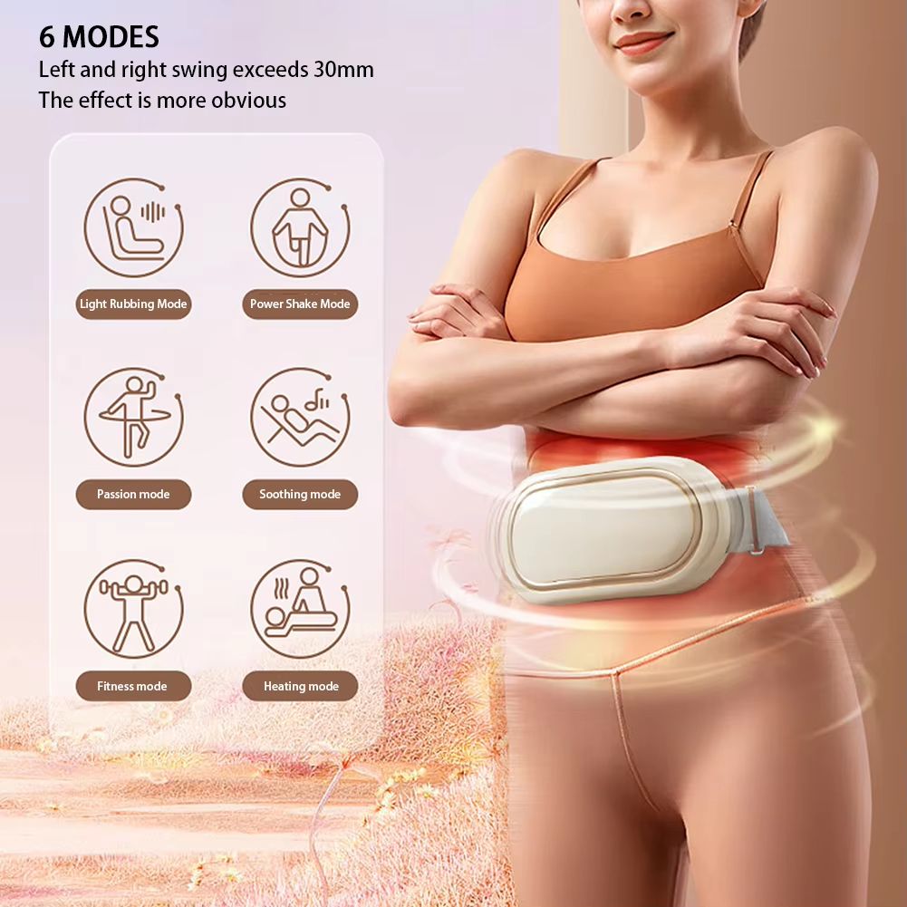 Heated Weight Loss Massage Belt Abdominal Vibration Massager