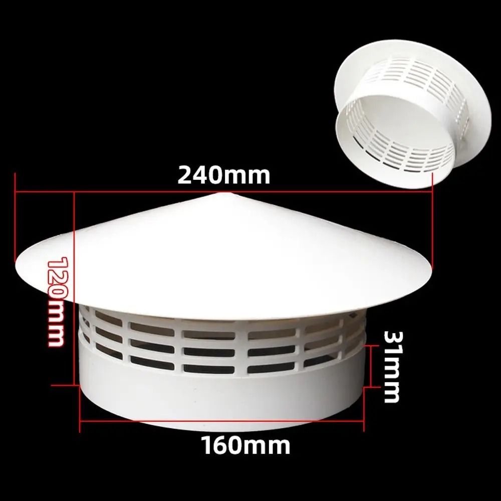 Architectural PVC Roof Vent Gallery | High-Fidelity Round Ducting Grille & Professional Weatherproof Tech