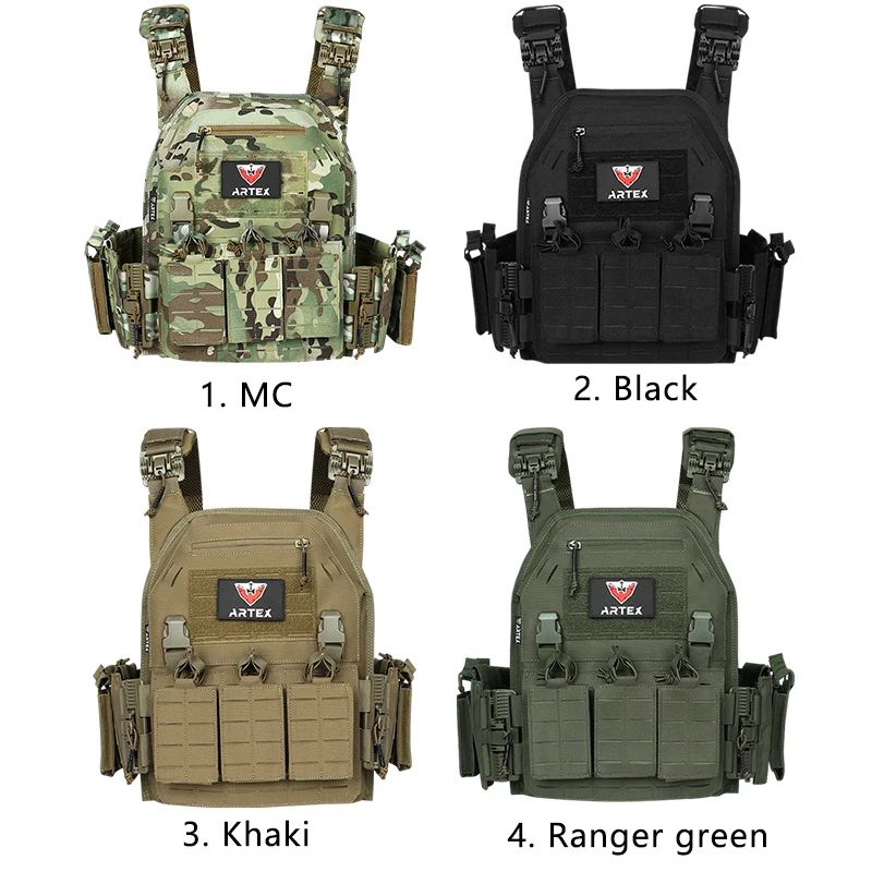 Ranger Green Tactical Plate Carrier Vest