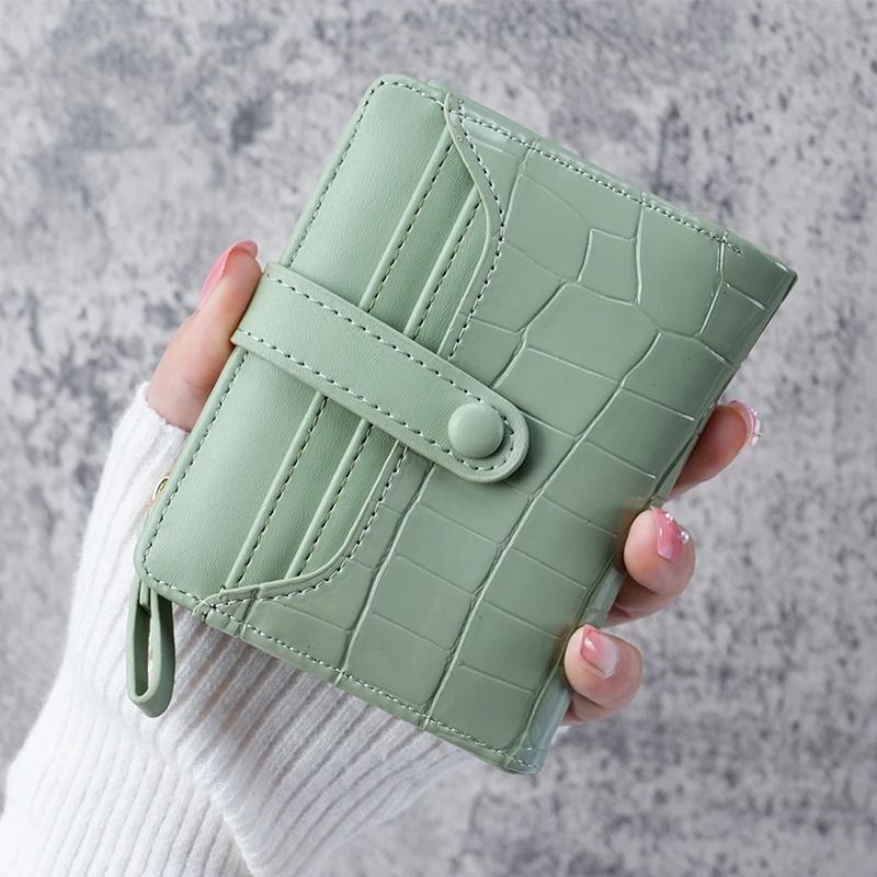 Mini Crocodile Print Clutch Wallet