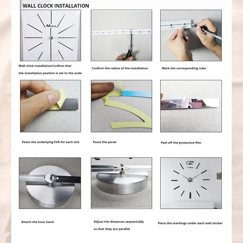 3D Acrylic DIY Wall Clock
