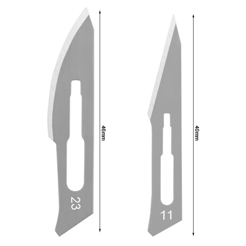 Carbon Steel Carving Scalpel Blades & Handle Kit - DIY Cutting & Repair Tool with Non-Slip Handle