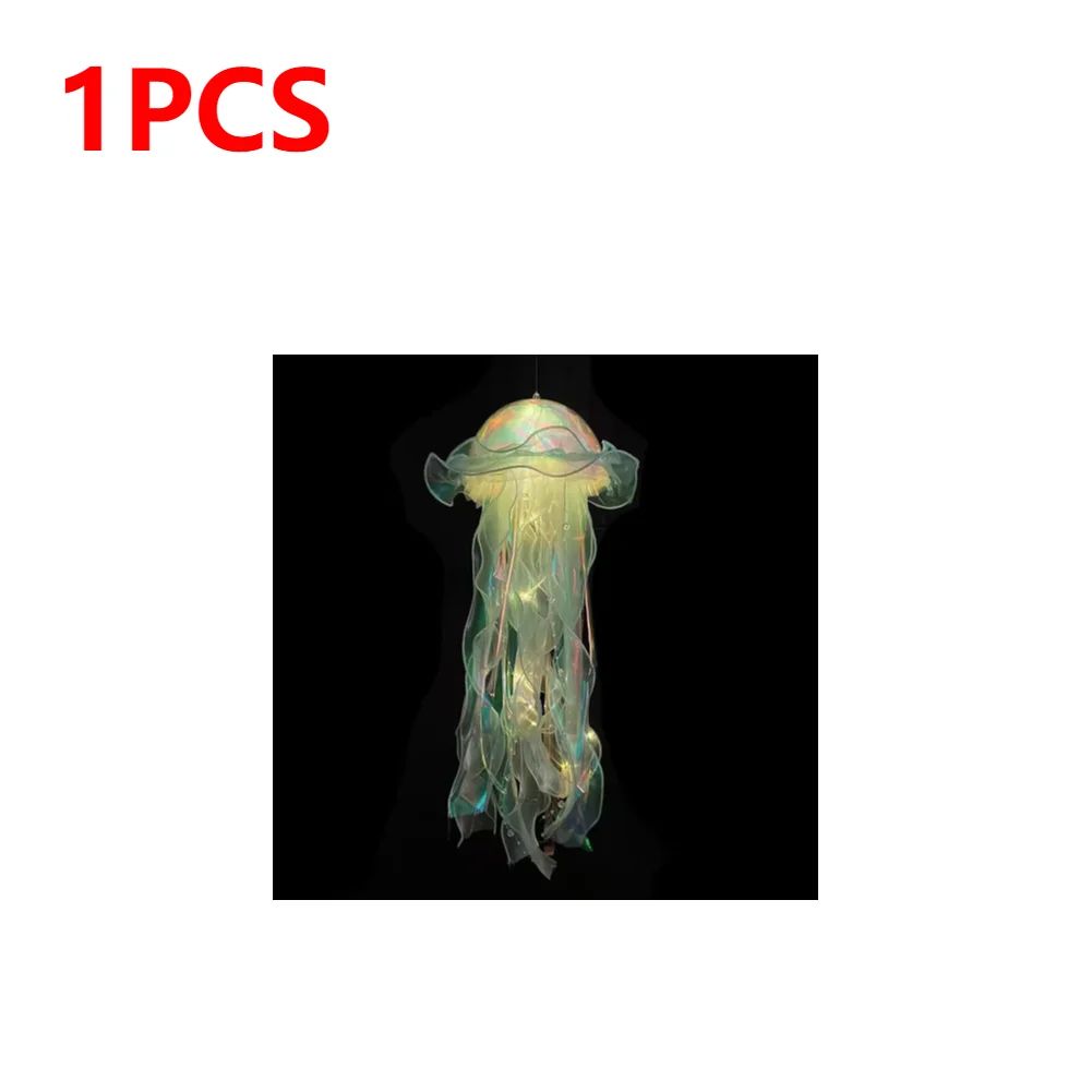 DIY Jellyfish Hanging LED Ceiling Lamp