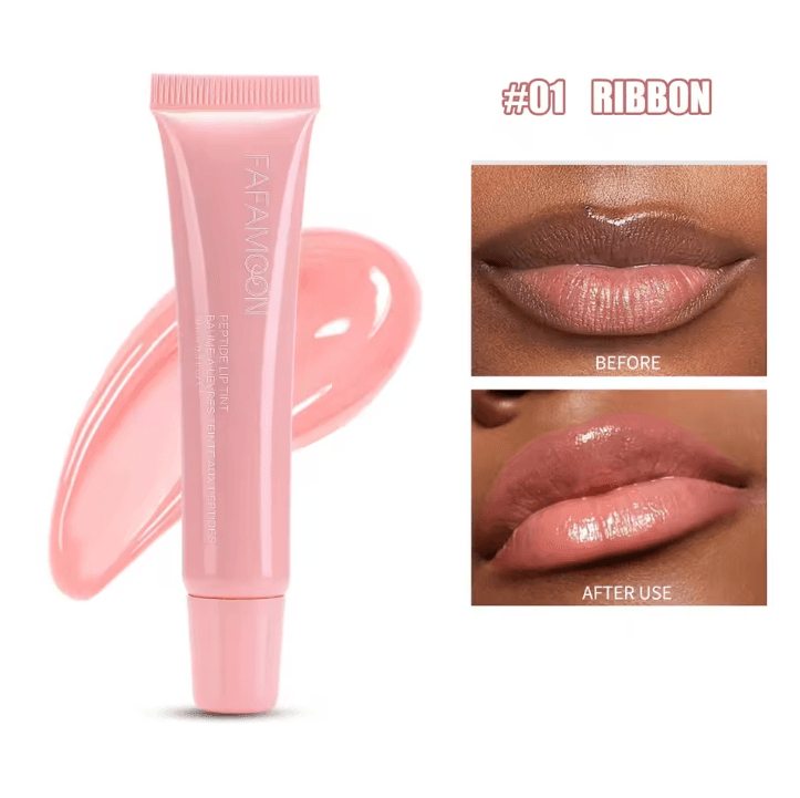 Soft Tube Plumping Lip Oil Gloss – Nude Brown Moisturizing Shine