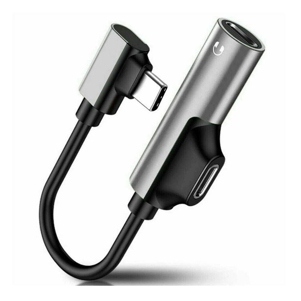 2 in 1 USB C to 3.5mm AUX Adapter Headphone Jack Audio Splitter