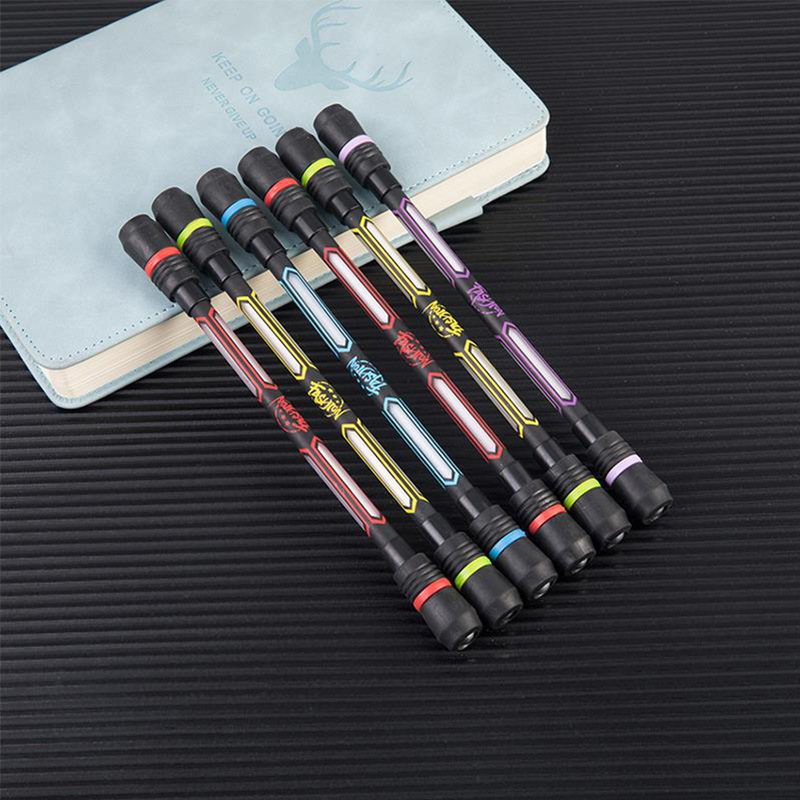 Stress Relieve Ballpoint Pen Hand Spinner, Rotating Anti Slip Gel Pen for Office School Supplies