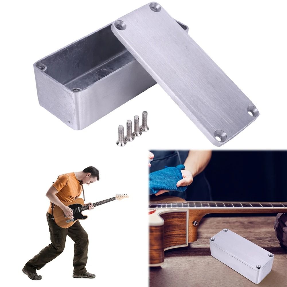 1590A Aluminum Guitar Pedal Enclosure Stomp Box Housing with Screws